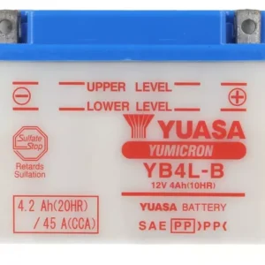 BATTERIA YUASA YB4L-B Per Piaggio 50 Vespa