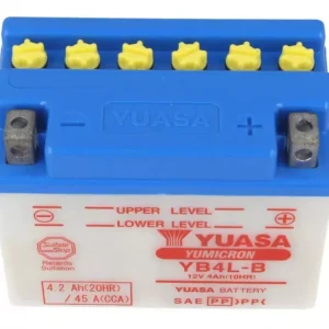 BATTERIA YUASA YB4L-B Per Piaggio 50 Vespa