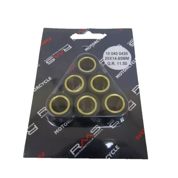 KIT RULLI VARIATORE PULEGGIA 20X15MM 11,5GR SCOOTER MALAGUTI 125 160 BLOG CENTRO 100 RMS 100400430